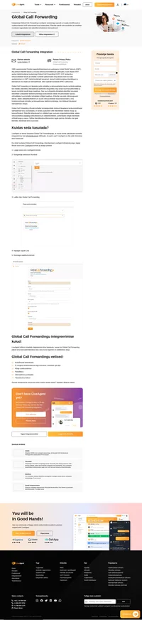 Kogege sujuvaid toiminguid, integreerides Global Call Forwarding VoIP-numbri LiveAgenti süsteemiga. Tutvuge meie informatiivse ajaveebi postitusega, et saada praktilisi juhiseid protsessi lihtsustamiseks.