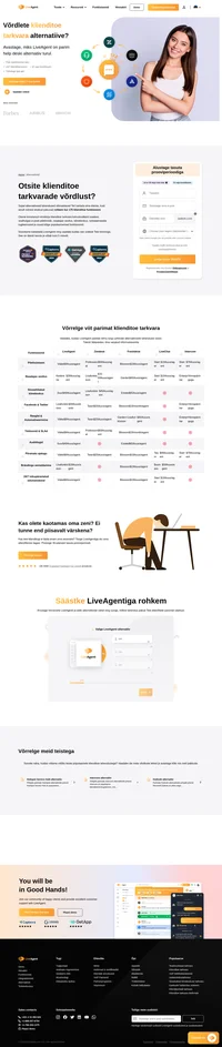 Suurepärane klienditeenindus algab konkreetse klienditoe tarkvara võrdlusest. Proovige LiveAgenti 14-päevase tasuta prooviperioodiga. Looge suhteid, suurendage müüki.