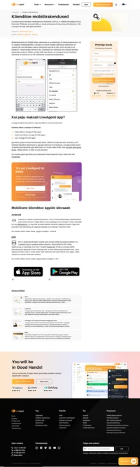 Jälgige toimuvat ka sülearvutist eemal olleks. LiveAgentil on klienditoe mobiilirakendused nii androidile kui iOS-ile.