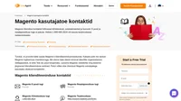 Kuidas võtta ühendust Magento klienditeenindusega e-posti, reaalajas vestluse, telefoninumbri, sotsiaalmeedia toe ja iseteenindustoe kaudu.