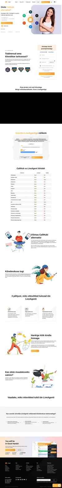 Kas otsite CallHubile alternatiivi? Teie otsing on lõppenud, LiveAgent pakub mitmekanalilist tuge, palju funktsioone ja suurepärase hinna eest.