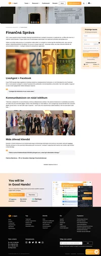 LiveAgent on loodud ka valitsuse jaoks. Slovakkia Vabariigi finantsdirektoraat pakub live- ja offline-abi enam kui 2 miljonile maksumaksjale.