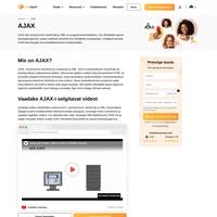 AJAX on kombinatsioon XML-ist, JavaScript`ist, dokumendi objekti mudelist, dünaamilisest HTML-ist ja mõnedest olulistest programmeerimise tööriistadest.