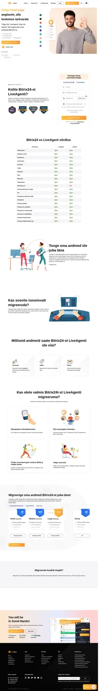LiveAgent on 2019. ja 2020. aastal SMB jaoks #1 pärjatud tugiteenuste tarkvara. Kas soovite migreeruda Bitrix24-st LiveAgenti? Me oleme Teile toeks!