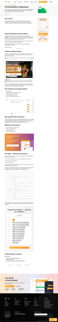 Viige oma kliendid ekspertideni häälõne ajal kasutades selleks interaktiivset häälvastust. Looge oma enda IVR puud ja suunake kõned sinna kuhu teil on vaja.