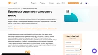 Черпайте вдохновение в представленных у нас наиболее популярных сообщениях IVR и создавайте свои собственные голосовые меню. Узнайте, какие скрипты наиболее востребованы сегодня!
