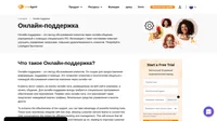Онлайн-поддержка - это метод обслуживания клиентов. Он позволяет клиентам и посетителям общаться с командой обслуживания клиентов компании.