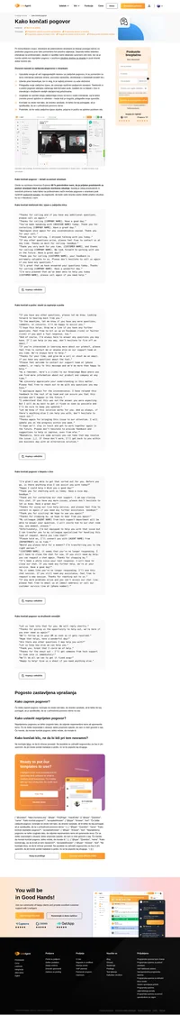 Naučite se, kako zaključiti pogovor profesionalno, vljudno in v stilu z našimi vnaprej izdelanimi predlogami za vse komunikacijske kanale.