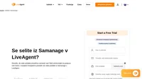Želite podatke preseliti iz Samangea v drugo rešitev? Oglejte si LiveAgent in si oglejte prednosti. Začnite brezplačno preizkusno različico danes.
