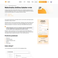 Določite največjo dolžino čakalne vrste in odpravite frustracije strank. Največja dolžina čakalne vrste skriva gumb za klepet iz vašega spleta, dokler se vrsta ne zmanjša.