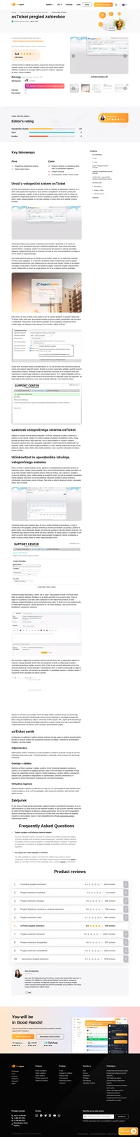 Ali razmišljate o osTicket za svoje potrebe vstopničnega sistema? Oglejte si naš pregled in ugotovite, kako se je obnesel med našimi splošnimi testi.