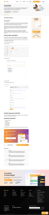 Pripravite se na izboljšanje kakovosti vaše podpore strankam z izkoriščanjem moči brezhibne integracije LiveAgenta z AnGoVoIP. Ne odlašajte več, začnite izkoriščati zmogljivosti LiveAgent in AnGoVoIP zdaj.