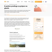 Uporabite naše privlačne e-poštne predloge za prijavo na glasila, da naredite dober prvi vtis na svoje naročnike na e-novice.