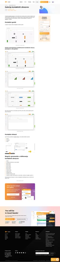 Dodajte kontaktne obrazce na svojo stran in omogočite svojim strankam, da pošiljajo sporočila direktno iz vaše strani. V LiveAgent imate različne kontaktne gumbe