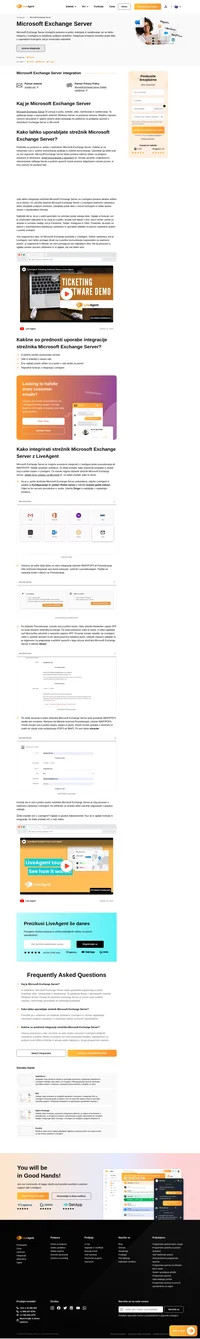 S strežnikom Microsoft Exchange Server lahko uporabniki organizirajo e-pošto, koledarje, stike, načrtovanje in sodelovanje.