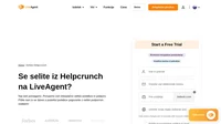 Bi radi podatke preselili iz Helpcruncha v drugo rešitev? Oglejte si LiveAgent in si oglejte prednosti. Pričnite z brezplačno preskusno različico že danes.
