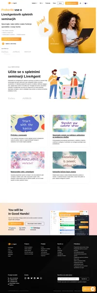 LiveAgentov spletni seminar za storitve za stranke se osredotoča na večkanalno rešitev za pomoč uporabnikom. Vključeni so klepet v živo, programska oprema za izdelavo zahtevkov, klepet v živo, vgrajeni klicni center in še veliko več. LiveAgentova brezplačna preizkusna različica je na voljo za omejen čas.