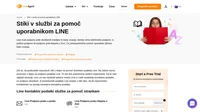 Kako stopiti v stik s službo za stranke LINE prek e-pošte, podpore za klepet v živo, telefonske številke, podpore za družabne medije in podpore za samopostrežne storitve.