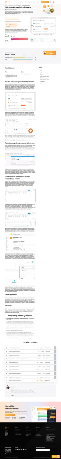 Ali razmišljate o Spiceworks za svoje potrebe po zahtevkih? Oglejte si naš pregled in ugotovite, kako se je obnesel med našimi splošnimi testi.