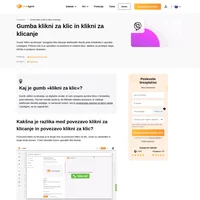 Dovolite svojim strankam, da stopijo v stik z vami kjerkoli in kadarkoli z gumboma »klikni za klic« in »klikni za klicanje«.