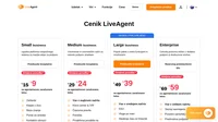 Načrti LiveAgent se začnejo pri 9 USD/agent/mesec in vključujejo vstopnični sistem prek e-pošte, funkcijo klepeta v živo, bazo znanja in drugo. Celoten paket je na voljo pri 69 USD/agent/mesec.
