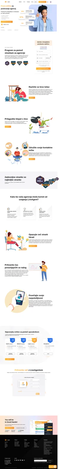 Pritegnite pozornost vaše stranke z dramatičnim zmanjšanjem njenih operativnih nalog z LiveAgent, najbolje pregledano in #1 ocenjeno programsko opremo za pomoč malim in srednje velikim podjetjem v letu 2023.