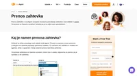 Privzeto v praznem novem primerku liveagent vsi zahtevki pripadajo splošnemu oddelku. Izberete lahko prenos lastništva zahtevka.