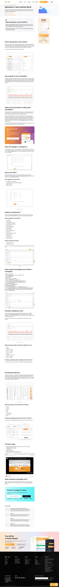 Sporazumi o ravni storitev (SLA) lahko izboljšajo učinkovitost vaše službe za pomoč, tako da določijo cilje, ki jih morajo izpolnjevati vaši agenti.