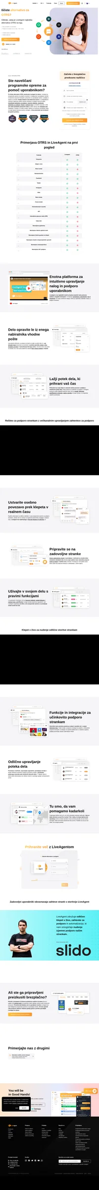 LiveAgent je rešitev za pomoč uporabnikom, ki v enem vmesniku poveže več kanalov. Izvedite več o alternativi OTRS in se izboljšajte takoj.