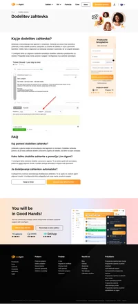 Ko se prikaže nov zahtevek, ga nihče ne poseduje. Ko odprete zahtevek, ga lahko dodelite oddelku ali določenemu agentu. Merila lahko nastavite.