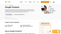 Google Contacts integracija vam omogoča udobno upravljanje z vašimi kontakti iz LiveAgent. Enostavno jih integrirajte preko Zapier orodja.