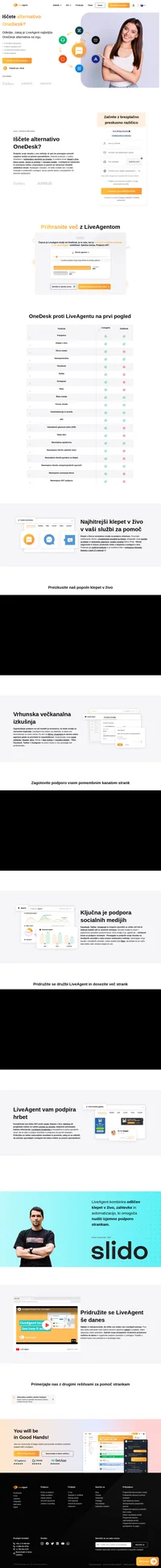 Vaše iskanje alternativ za OneDesk je končano. Preklopite na LiveAgent in si zagotovite večkanalni sistem za zahtevke, ki podpira tudi družabne medije.