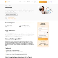 Postavite gumb za klepet v živo na svoje spletne strani Volusion z integracijo Volusion za LiveAgent. Hitreje spremenite svoje obiskovalce v naročnike.