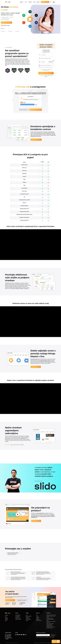 Iščete alternativo za 3CX? Spoznajte LiveAgent in odkrijte, zakaj ponuja odličen klicni center in klepet v živo.