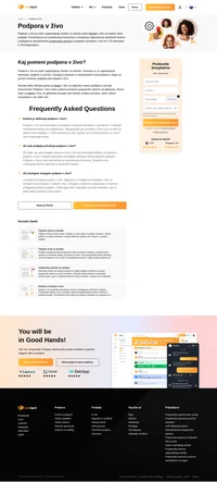 Podpora v živo je način zagotavljanja storitev za stranke. Omogoča strankam in obiskovalcem komunikacijo z ekipo za pomoč strankam podjetja.