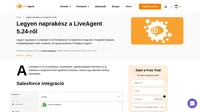 A LiveAgent 5.24 új Salesforce-integrációt és új funkciókat kínál ügyfeleink számára! Vessen egy pillantást néhány újdonságra.