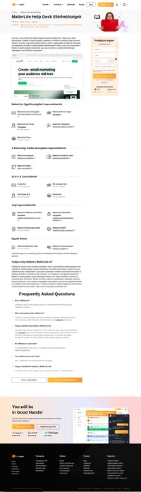 Hogyan léphet kapcsolatba a MailerLite ügyfélszolgálatával e-mailben, élő chat támogatáson, telefonon, közösségi média támogatáson és önkiszolgáló támogatáson keresztül.