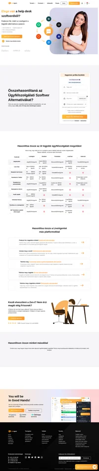 A jó ügyfélszolgálat a jobb Ügyfélszolgálati szoftvernél kezdődik. Próbálja ki most a LiveAgent-et 14 napig ingyenesen. Építsen kapcsolatokat, Növelje a hűséget és az Értékesítést.
