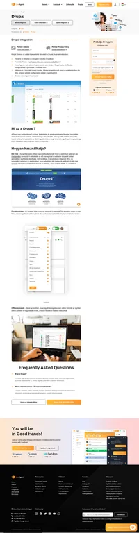 A LiveAgent Drupal integrációja lehetővé teszi, hogy élő chat gombot helyezzen el a weboldalán. Nyerje meg látogatóit gyorsabban és válaszoljon nekik egy jegyrendszeren keresztül.