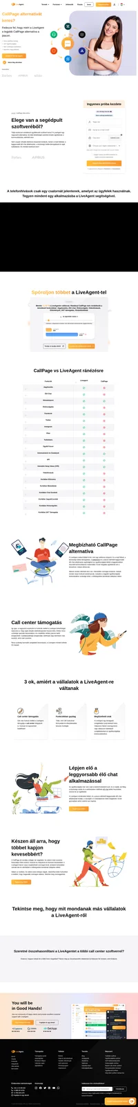 A LiveAgent egy nagyszerű alternatíva, ha több lehetőséget szeretne kínálni az ügyfelekkel való kommunikációra. Váltson most CallPage-ről LiveAgent-re!