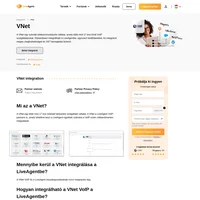 A VNet egy több mint 17 éve működő távközlési szolgáltató vállalat. Tudjon meg többet a VNet LiveAgentbe történő integrálásáról és annak előnyeiről.