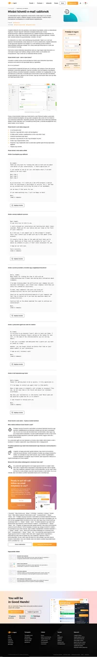 Minden értékesítési előadónak ismernie kellene, hogy mekkora ereje van egy hívást követő sablonnak a hívás után. Készen áll adni nekik egy esélyt?