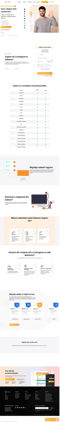 A Liveagent jelenleg egy zopim migrációs plugin kidolgozásán dolgozik. A Liveagent a legnépszerűbb és #1 besorolású ügyfélszolgálati szoftver 2019-ben és 2020-ban. Csatlakozzon olyan vállalatokhoz, mint a huawei, a bmw, a yamaha, az o2 és az oxfordi egyetem.