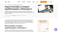 Nézze meg, hogyan használja a LiveAgent ügyfélszolgálati csapata a WhatsApp alkalmazást a zökkenőmentes kommunikációhoz és az ügyfélkapcsolatok építéséhez.