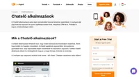 A chatelő alkalmazások lehetővé teszi önnek, hogy valós időben kommunikáljon vásárlóival. Megtalálja az élő chat eszközt a 175 funkció között a LiveAgent ügyfélszolgálatban.