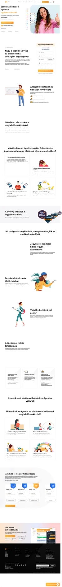 A LiveAgent egyesíti az élő chatet, a jegykezelő rendszert és az automatizálást a tökéletes ügyfélszolgálat elérése érdekében. Növelje eladásait a LiveAgent segítségével még ma.