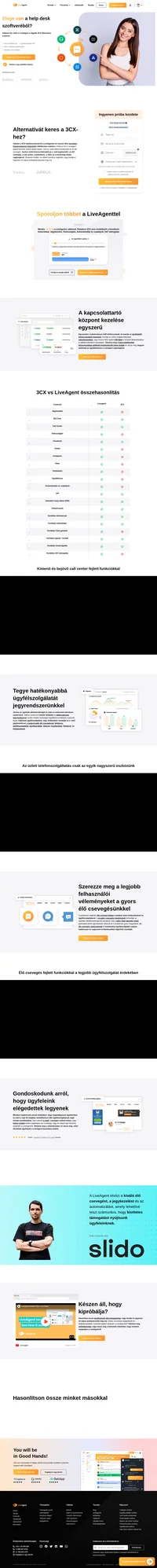 A 3CX alternatíváját keresi? Ismerje meg a LiveAgentet, és nézze meg, mitől vagyunk nagyszerű call center és élő chat szoftver.