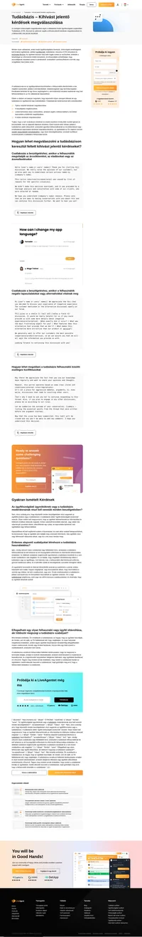 A LiveAgent ingyenes, használatra kész tudásbázis e-mail sablonokat hozott létre minden olyan vállalkozás számára, amely professzionális ügyfélszolgálatot kíván nyújtani.