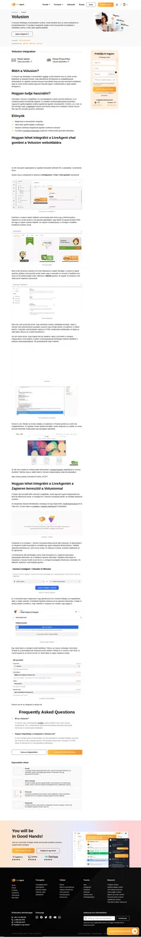 Helyezzen el élő chat gombot a Volusion weboldalain a LiveAgent Volusion integrációjával. Változtassa látogatóit fizető ügyfelekké gyorsabban.