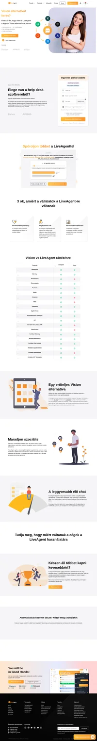 A Liveagent több opciót kínál, ha a vásárlói támogatás biztosításáról van szó. Ez a végő megoldás vállalatának. Válasszon egyet három fizetős terveink közül vagy válasszon külön funkcióinkból.
